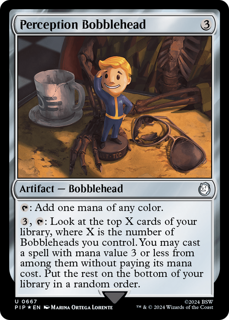 Perception Bobblehead (Surge Foil) [Fallout] | Galaxy Games LLC