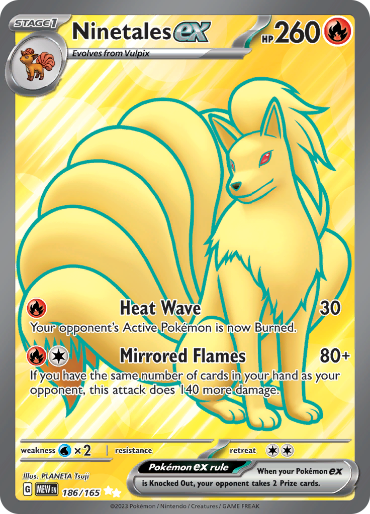 Ninetales ex (186/165) [Scarlet & Violet 151] | Galaxy Games LLC