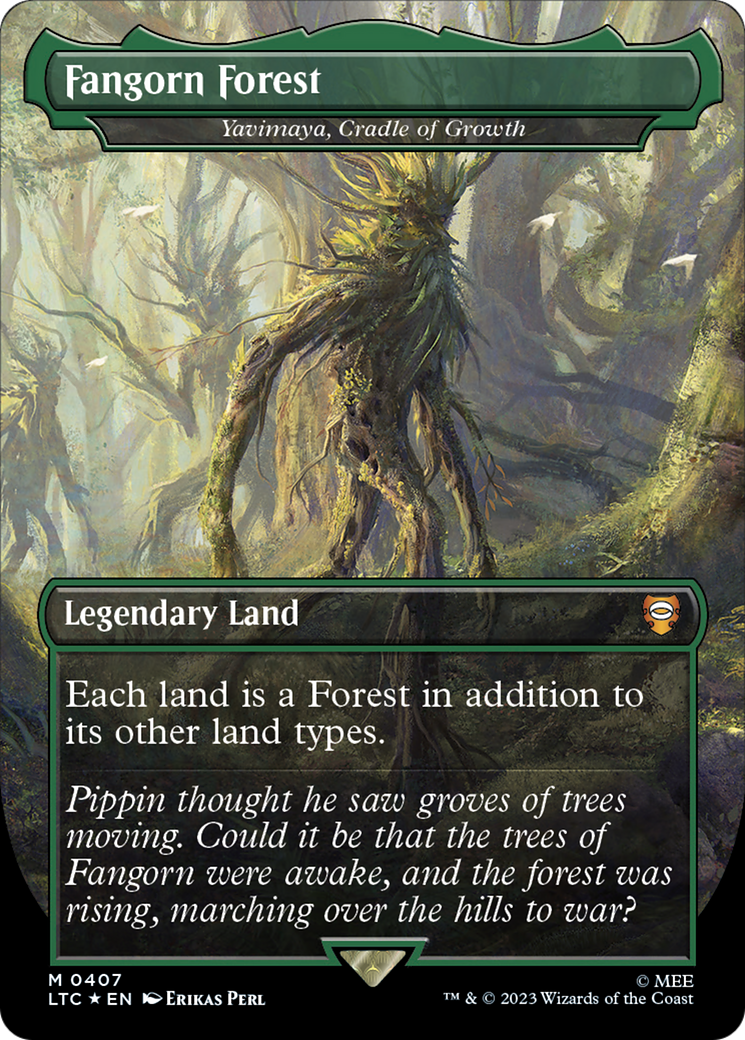 Fangorn Forest - Yavimaya, Cradle of Growth (Surge Foil Realms and Relics) [The Lord of the Rings: Tales of Middle-Earth Commander] | Galaxy Games LLC