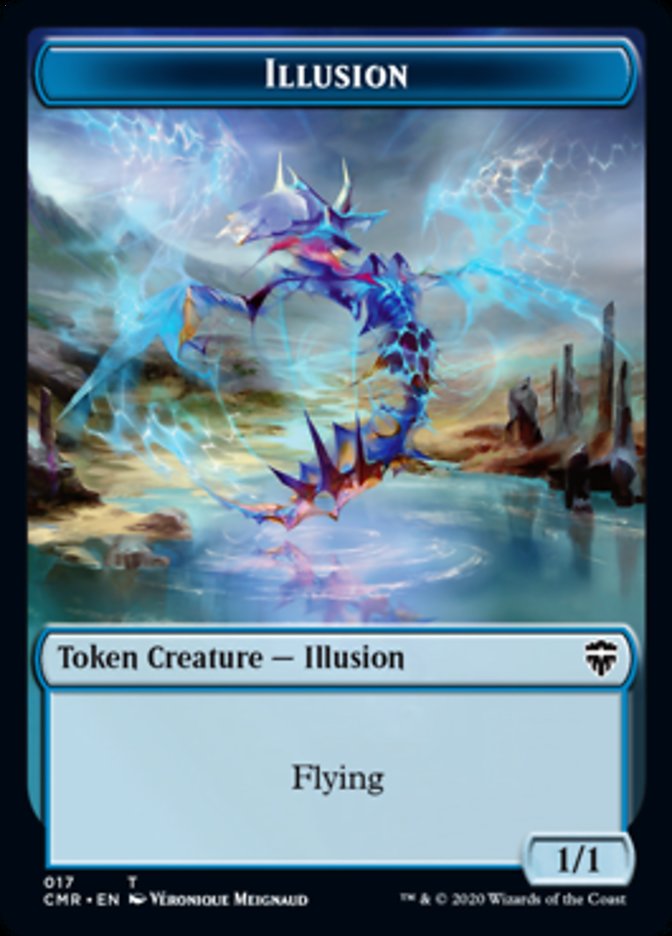 Illusion // Plant Double-Sided Token [Commander Legends Tokens] | Galaxy Games LLC