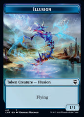 Illusion // Saproling Double-Sided Token [Commander Legends Tokens] | Galaxy Games LLC