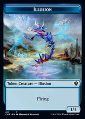 Illusion // Plant Double-Sided Token [Commander Legends Tokens] | Galaxy Games LLC