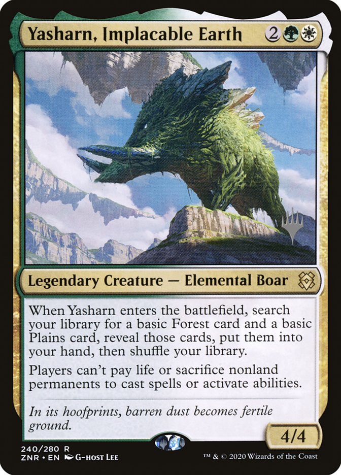 Yasharn, Implacable Earth (Promo Pack) [Zendikar Rising Promos] | Galaxy Games LLC