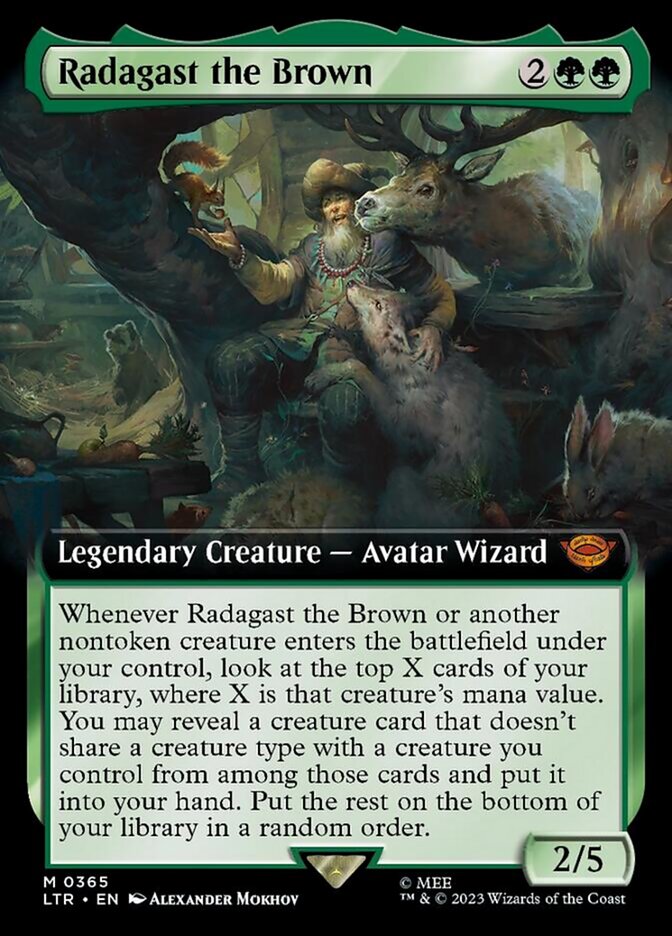 Radagast the Brown (Extended Art) [The Lord of the Rings: Tales of Middle-Earth] | Galaxy Games LLC