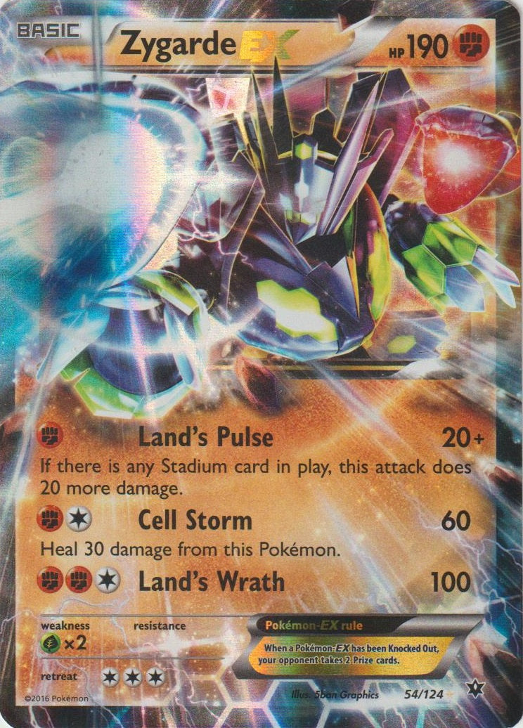 Zygarde EX (054/124) (Jumbo Card) [XY: Fates Collide] | Galaxy Games LLC