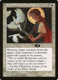 Swords to Plowshares (Oversized) [Oversize Cards] | Galaxy Games LLC