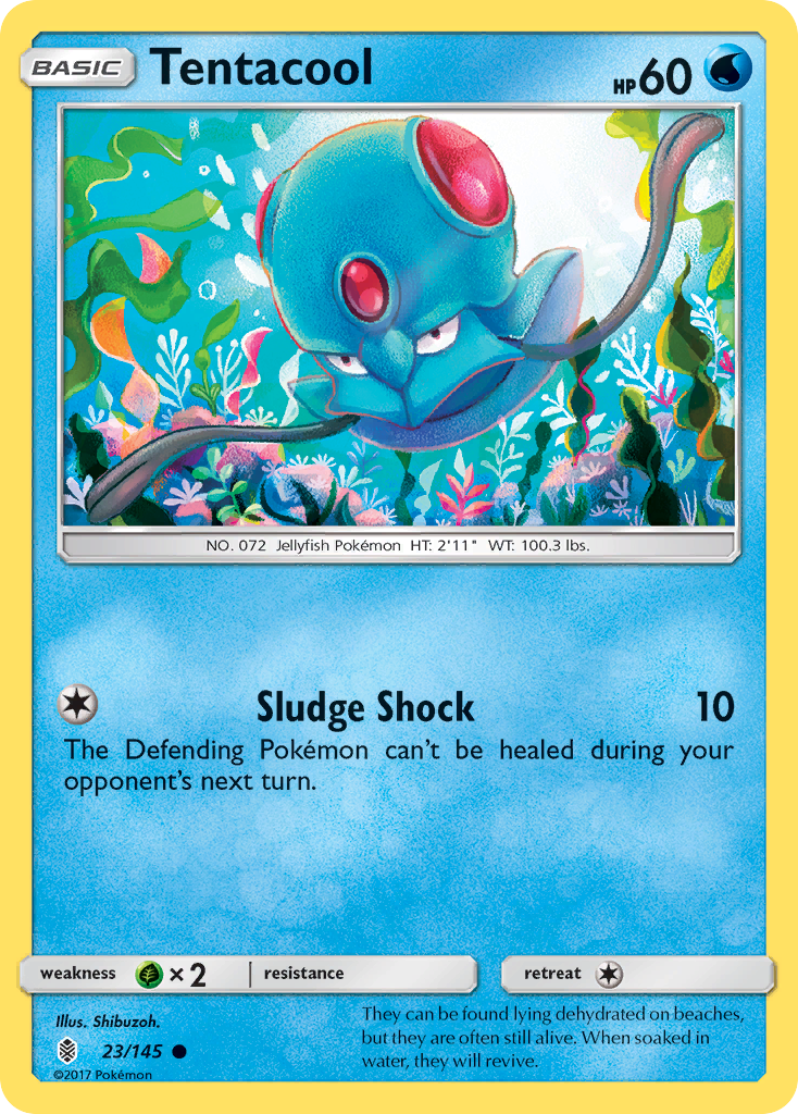 Tentacool (23/145) [Sun & Moon: Guardians Rising] | Galaxy Games LLC