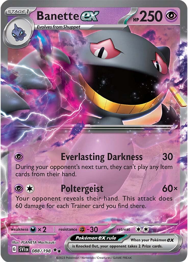 Banette ex (088/198) [Scarlet & Violet: Base Set] | Galaxy Games LLC