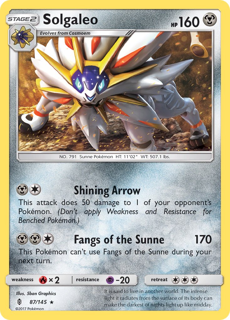 Solgaleo (87/145) (Theme Deck Exclusive) [Sun & Moon: Guardians Rising] | Galaxy Games LLC