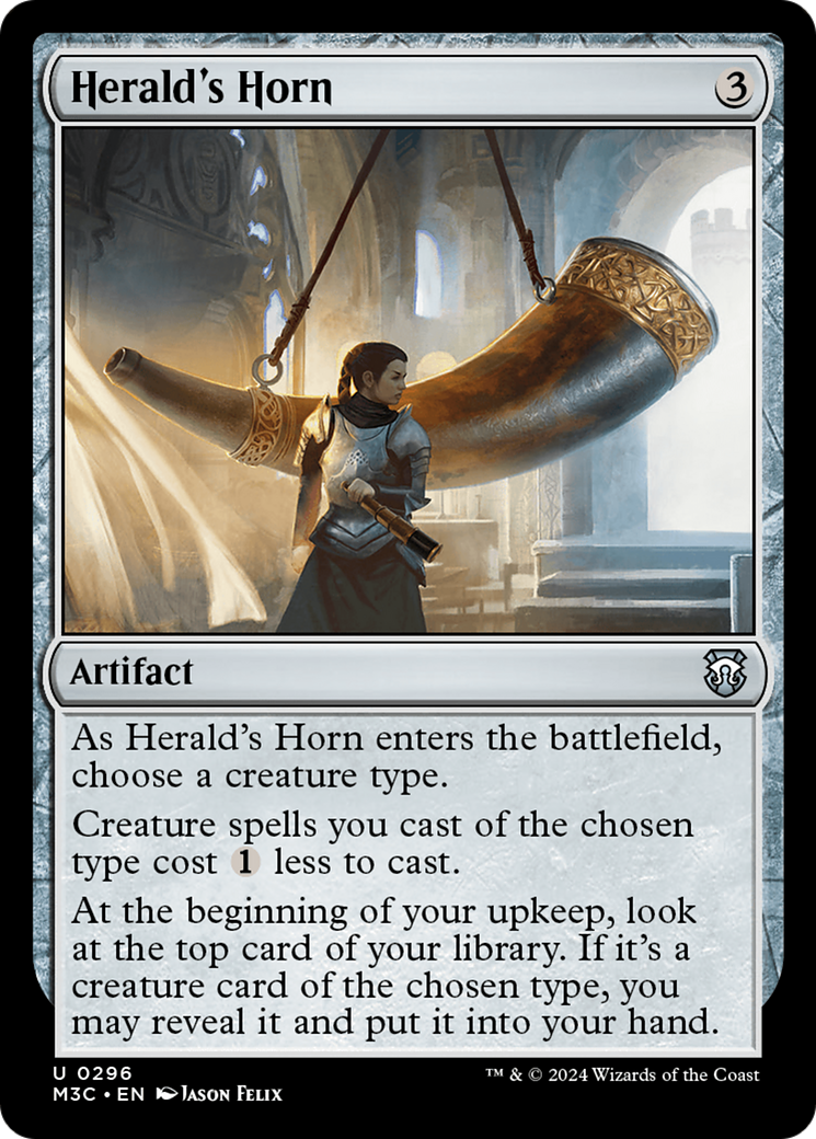 Herald's Horn (Ripple Foil) [Modern Horizons 3 Commander] | Galaxy Games LLC