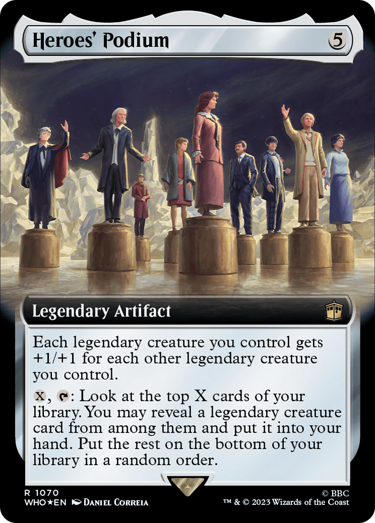 Heroes' Podium (Extended Art) (Surge Foil) [Doctor Who] | Galaxy Games LLC