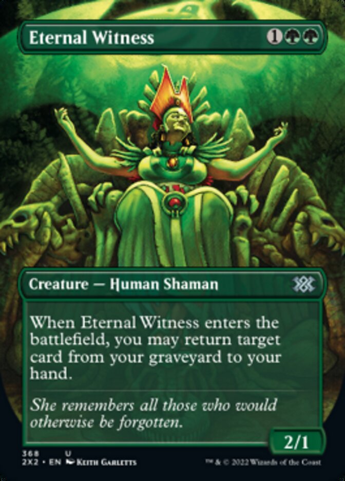 Eternal Witness (Borderless Alternate Art) [Double Masters 2022] | Galaxy Games LLC