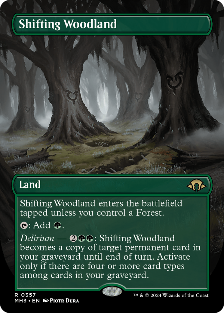 Shifting Woodland (Borderless) [Modern Horizons 3] | Galaxy Games LLC