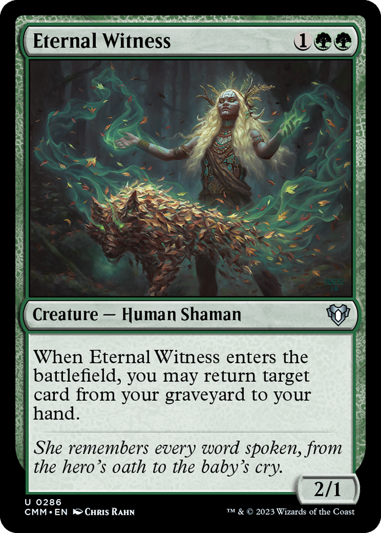 Eternal Witness [Commander Masters] | Galaxy Games LLC