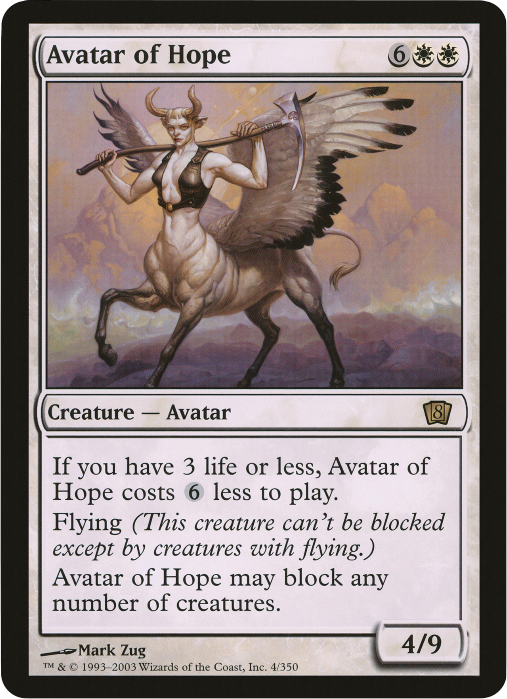 Avatar of Hope (Oversized) [Eighth Edition Box Topper] | Galaxy Games LLC