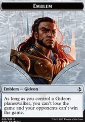 Gideon of the Trials Emblem // Zombie Double-Sided Token [Amonkhet Tokens] | Galaxy Games LLC