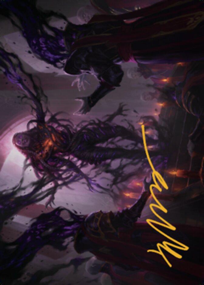Braids, Arisen Nightmare Art Card 1 (Gold-Stamped Signature) [Dominaria United Art Series] | Galaxy Games LLC