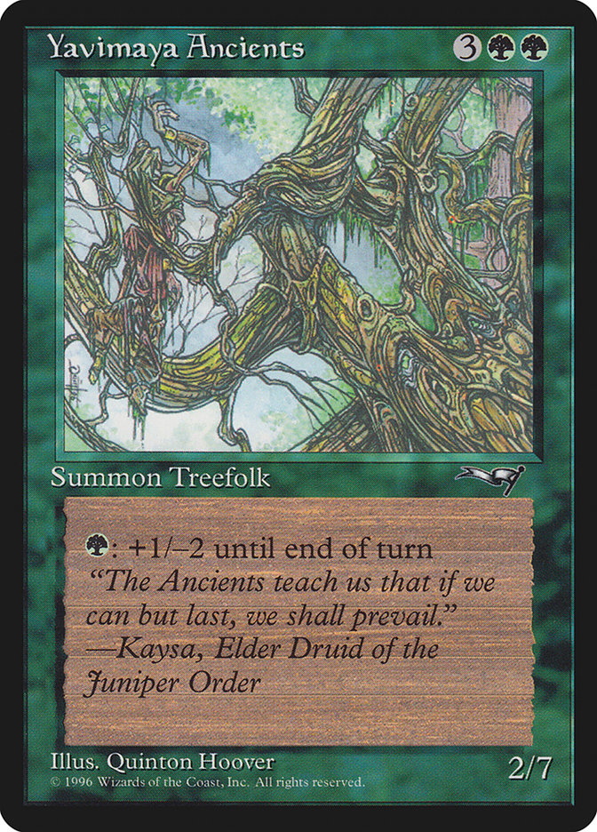 Yavimaya Ancients (Druid Art) [Alliances] | Galaxy Games LLC
