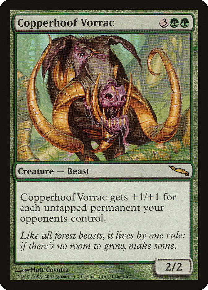 Copperhoof Vorrac [Mirrodin] | Galaxy Games LLC