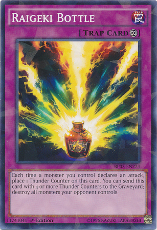 Raigeki Bottle [BP03-EN224] Shatterfoil Rare | Galaxy Games LLC