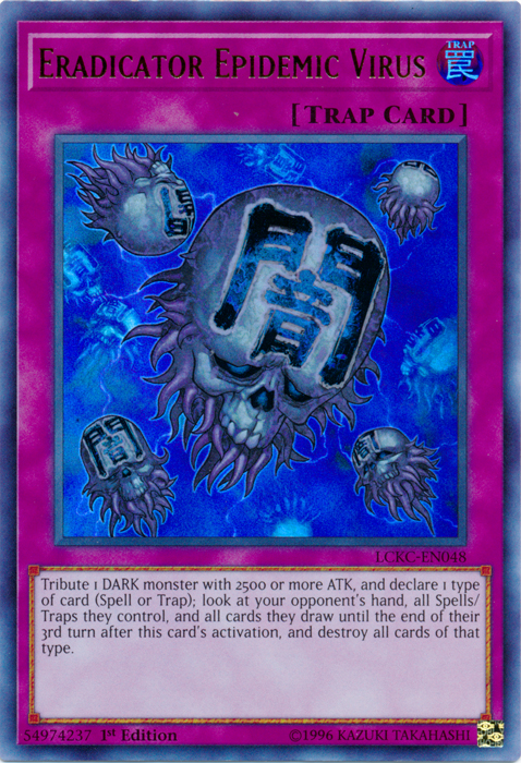 Eradicator Epidemic Virus [LCKC-EN048] Ultra Rare | Galaxy Games LLC
