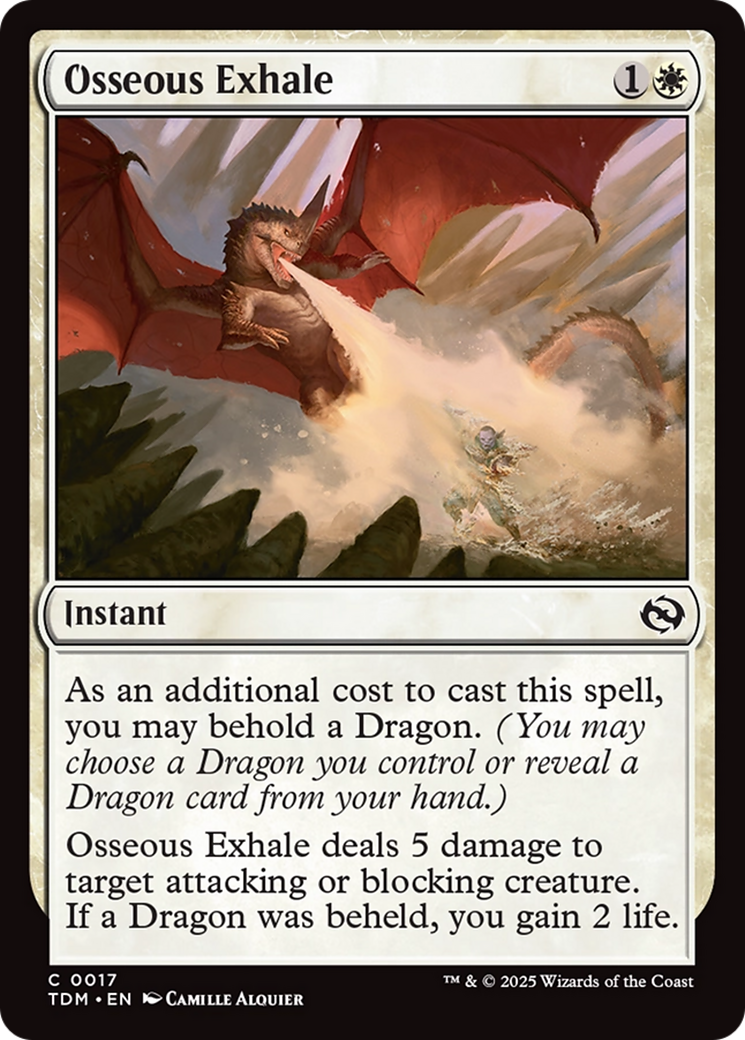 Osseous Exhale [Tarkir: Dragonstorm] | Galaxy Games LLC