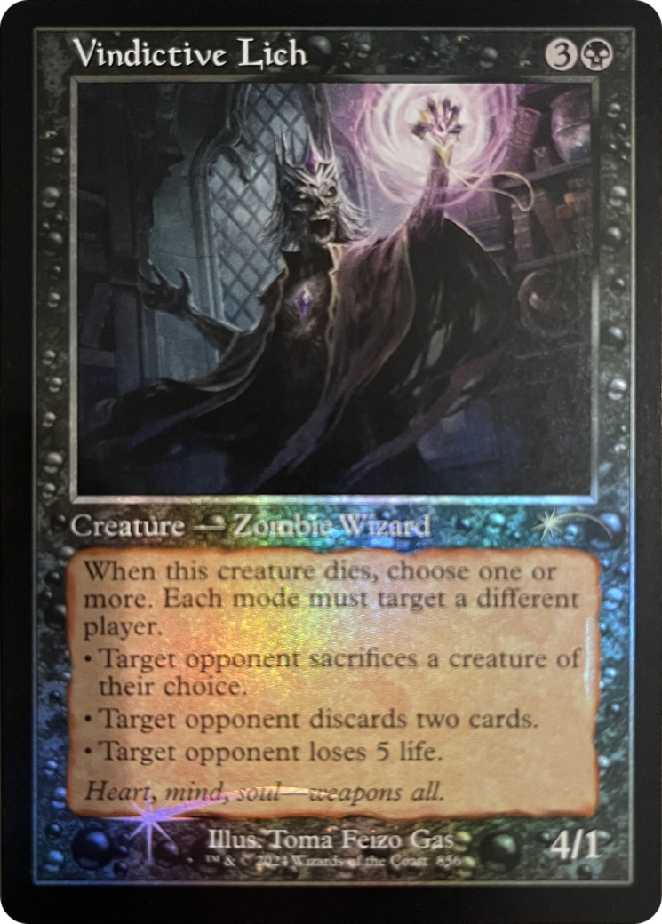Vindictive Lich (Retro Frame) [Secret Lair Drop Series] | Galaxy Games LLC