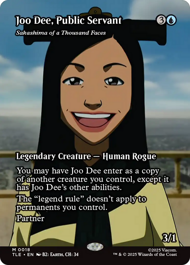 Joo Dee, Public Servant - Sakashima of a Thousand Faces (Borderless) [Avatar: The Last Airbender: Eternal-Legal] | Galaxy Games LLC
