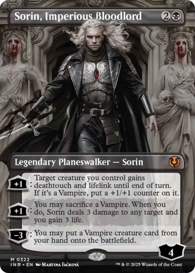 Sorin, Imperious Bloodlord (Borderless) [Innistrad Remastered] | Galaxy Games LLC