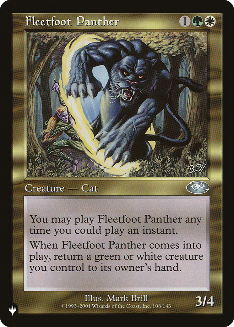 Fleetfoot Panther [The List] | Galaxy Games LLC