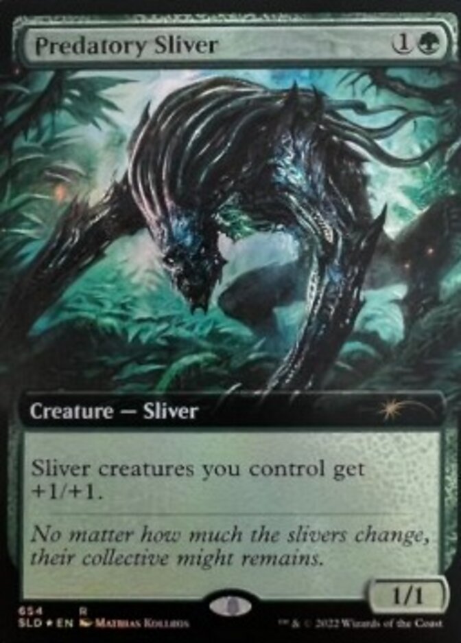 Predatory Sliver (Extended Art) [Secret Lair Drop Promos] | Galaxy Games LLC