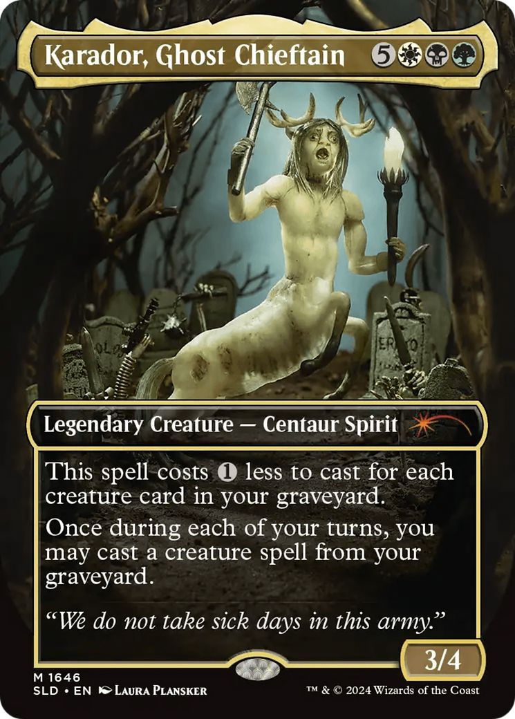 Karador, Ghost Chieftain (Rainbow Foil) [Secret Lair Drop Series] | Galaxy Games LLC