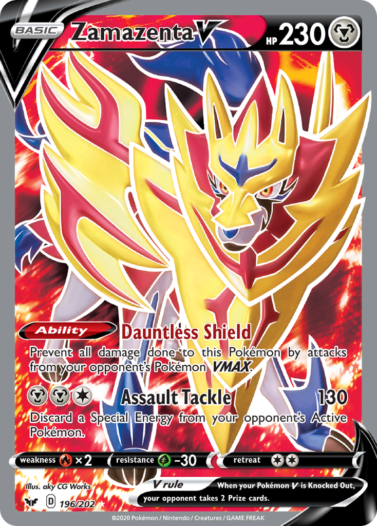 Zamazenta V (196/202) [Sword & Shield: Base Set] | Galaxy Games LLC