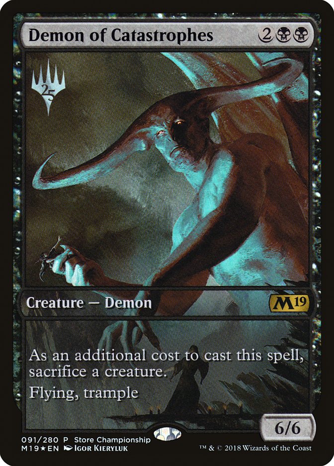 Demon of Catastrophes (Store Championship) (Full Art) [Core Set 2019 Promos] | Galaxy Games LLC