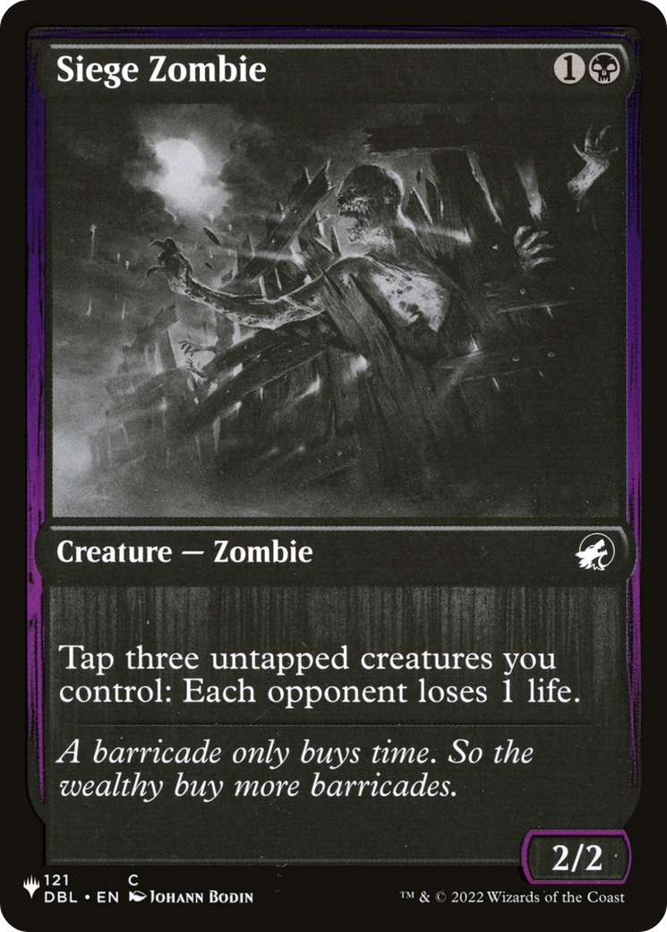 Siege Zombie [The List] | Galaxy Games LLC