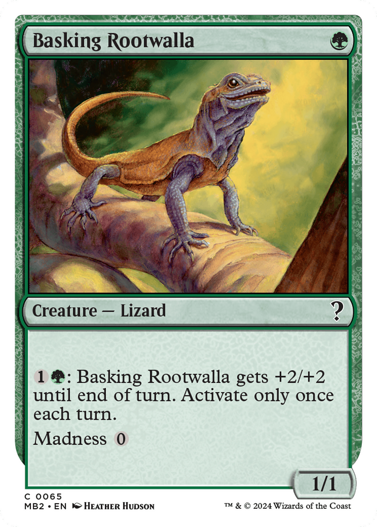 Basking Rootwalla (White Border) [Mystery Booster 2] | Galaxy Games LLC