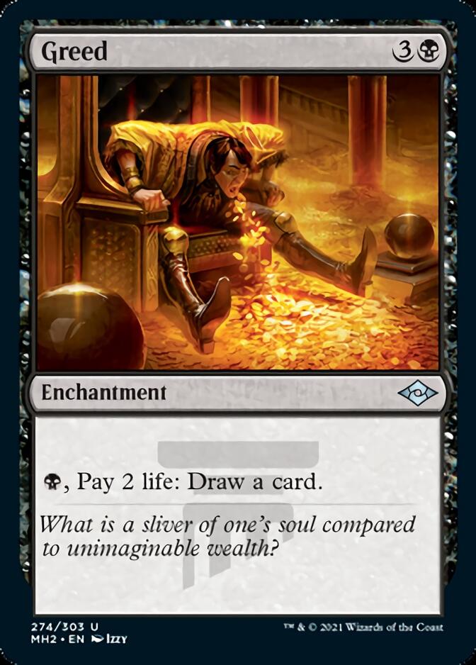 Greed (Foil Etched) [Modern Horizons 2] | Galaxy Games LLC
