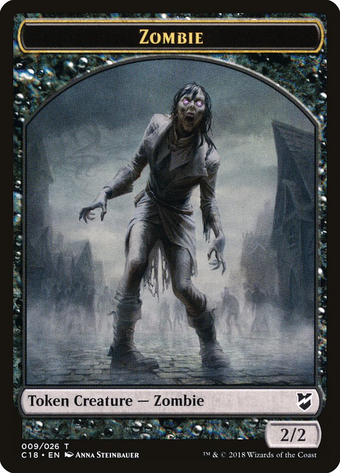 Manifest // Zombie Double-Sided Token [Commander 2018 Tokens] | Galaxy Games LLC