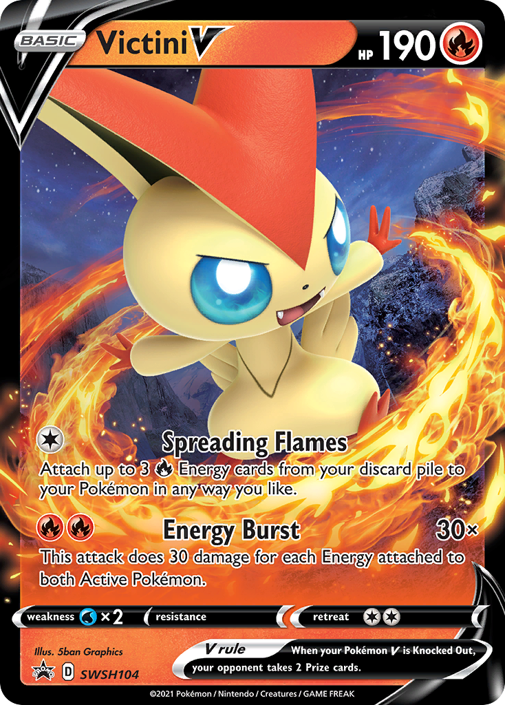 Victini V (SWSH104) [Sword & Shield: Black Star Promos] | Galaxy Games LLC