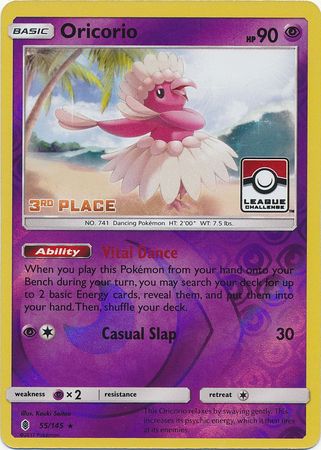 Oricorio (55/145) (League Promo 3rd Place) [Sun & Moon: Guardians Rising] | Galaxy Games LLC