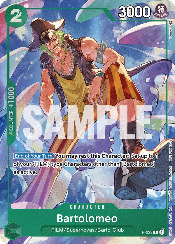 Bartolomeo (Event Pack Vol. 1) [One Piece Promotion Cards] | Galaxy Games LLC