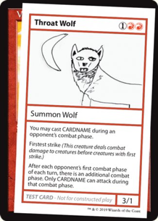 Throat Wolf (2021 Edition) [Mystery Booster Playtest Cards] | Galaxy Games LLC