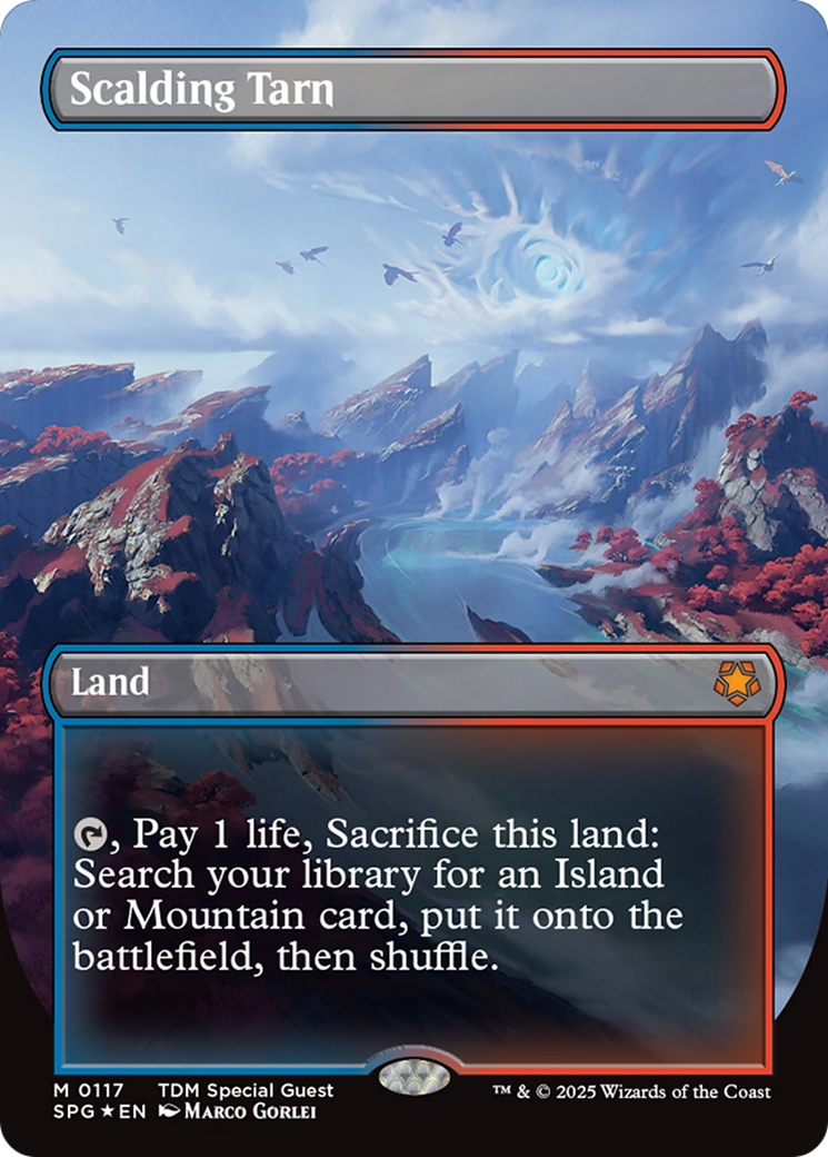 Scalding Tarn (Borderless) (Dragonscale Foil) [Tarkir: Dragonstorm Special Guests] | Galaxy Games LLC