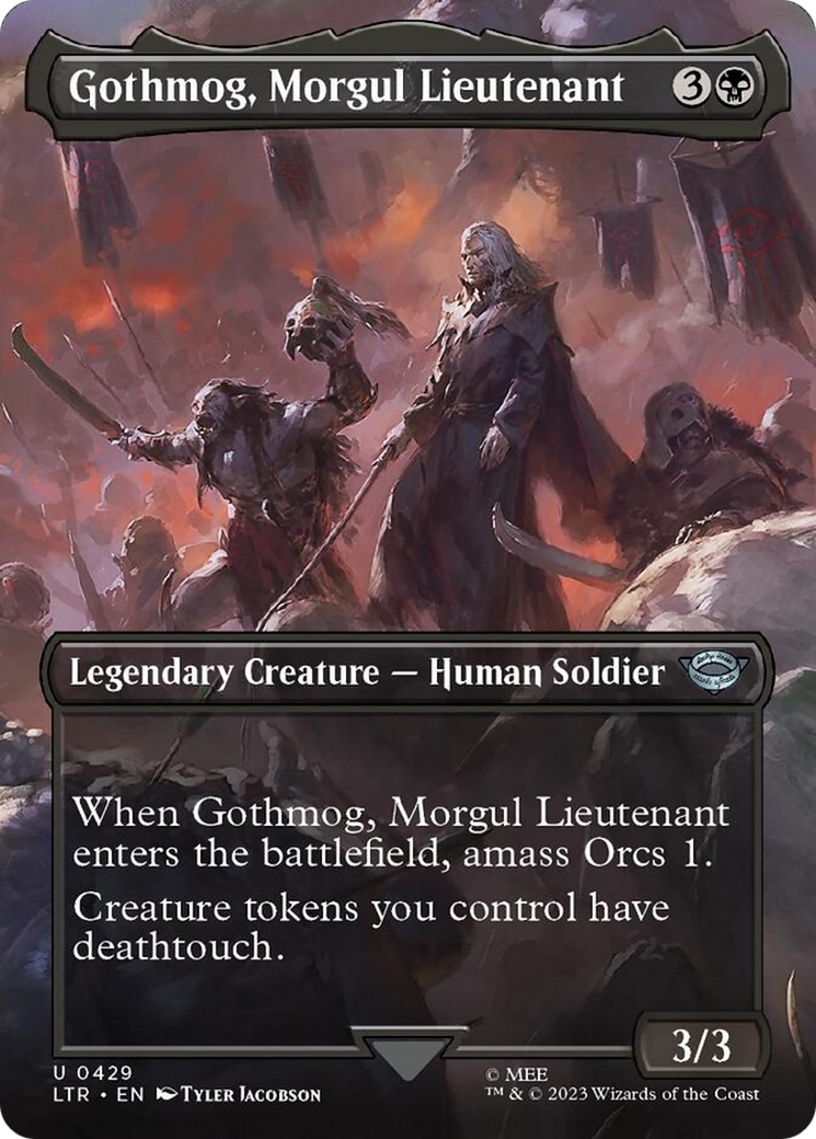 Gothmog, Morgul Lieutenant (Borderless Alternate Art) [The Lord of the Rings: Tales of Middle-Earth] | Galaxy Games LLC