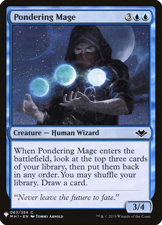 Pondering Mage [Mystery Booster] | Galaxy Games LLC