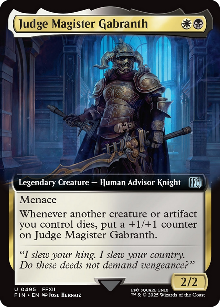 Judge Magister Gabranth (Extended Art) [FINAL FANTASY] | Galaxy Games LLC