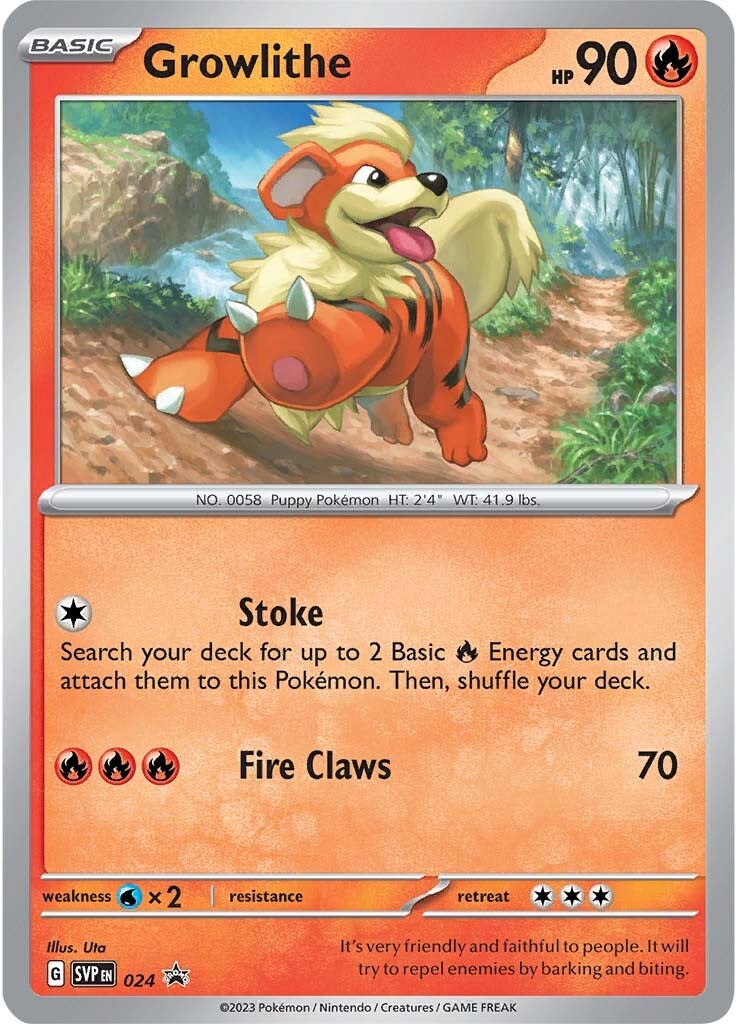 Growlithe (024) [Scarlet & Violet: Black Star Promos] | Galaxy Games LLC