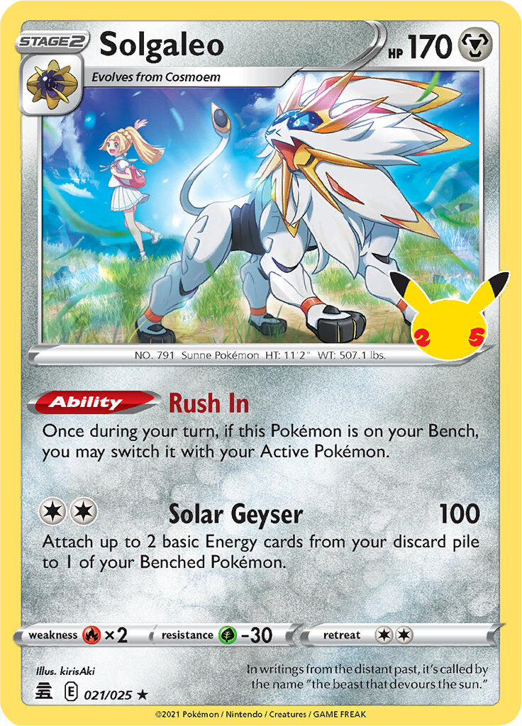 Solgaleo (021/025) [Celebrations: 25th Anniversary] | Galaxy Games LLC