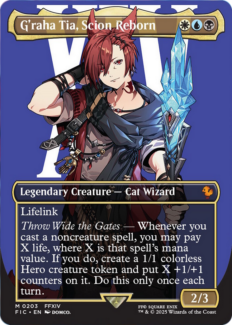 G'raha Tia, Scion Reborn (Borderless) [FINAL FANTASY Commander] | Galaxy Games LLC