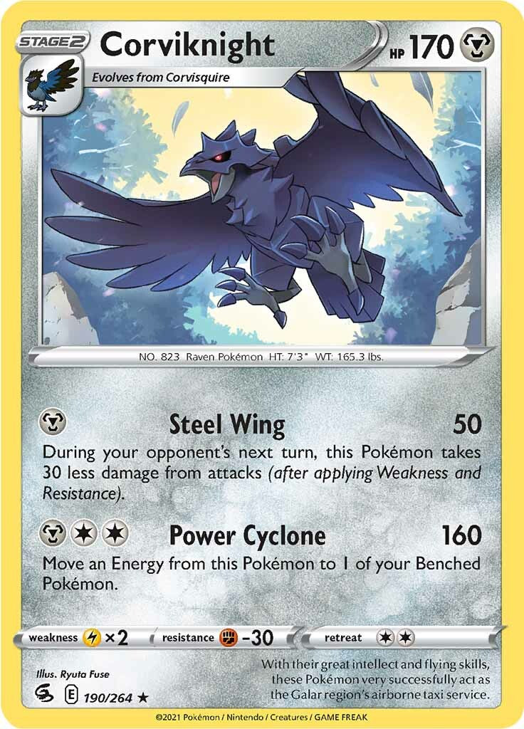 Corviknight (190/264) [Sword & Shield: Fusion Strike] | Galaxy Games LLC